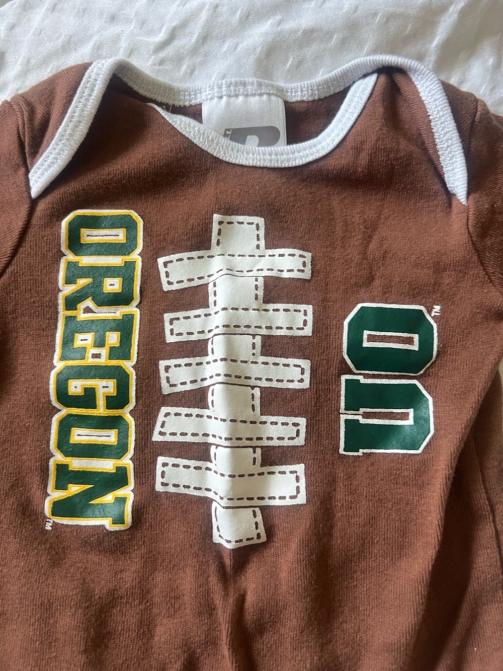 Oregon Football Graphic Baby One-Piece OU - Picture 3 of 5